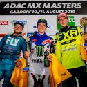 ADAC MX Masters 2019, Gaildorf, Tagessiegerehrung v.l.n.r.: Tanel Leok (Estland/Husqvarna/A1M Husqvarna), Jeremy Seewer (Schweiz/Yamaha/Monster Energy Yamaha Factory MXGP Team), Dennis Ullrich (Deutschland/Husqvarna/Bodo Schmidt Motorsport)